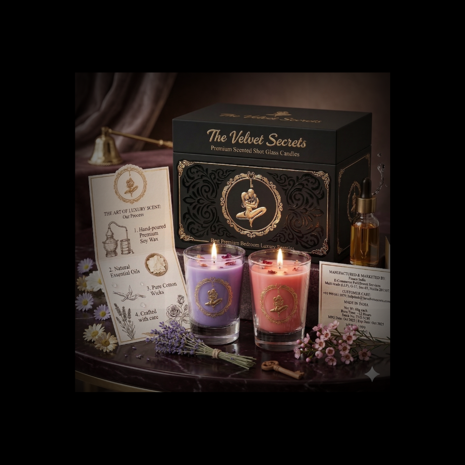 The Velvet Secrets Black Edition Candle – Premium Luxury Scented Candle - Image 2