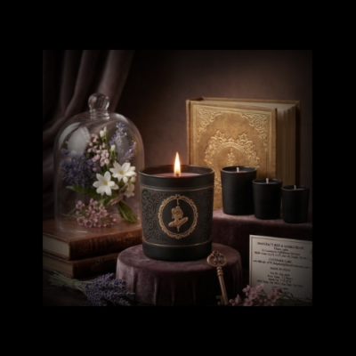 The Velvet Secrets Black Edition Candle – Premium Luxury Scented Candle